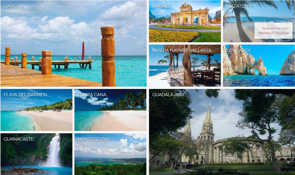 Destinos RIU en todo LATAM